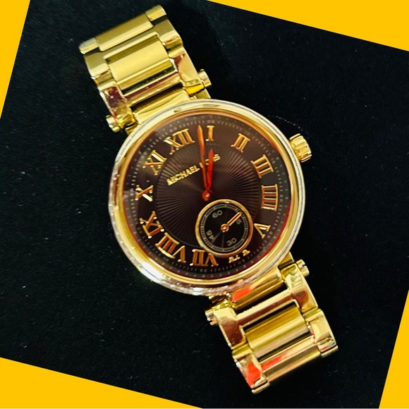 MICHAEL KORS Skylar Black Dial Gold-tone Ladies Watch Item No. MK5989 - Picture 4 of 6